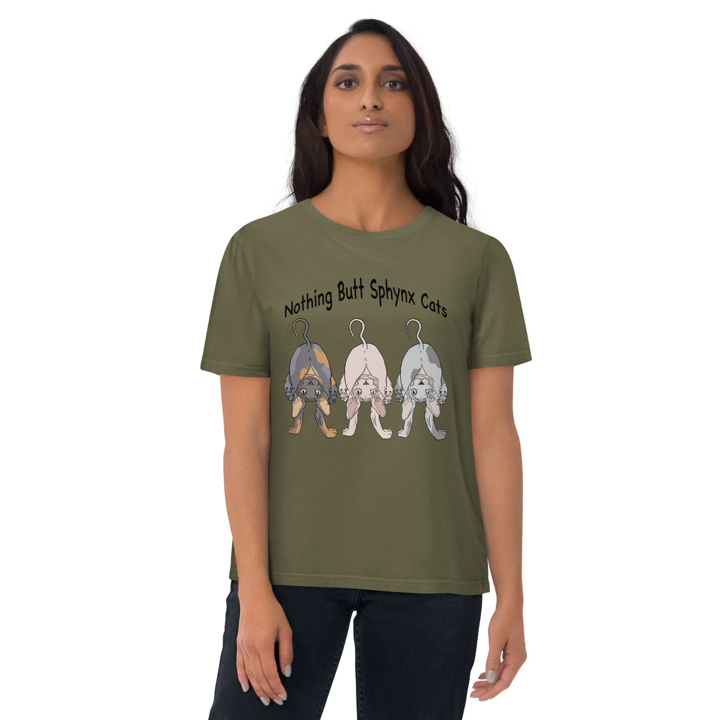 "NOTHING BUTT SPHYNX" UNISEX ECO TEE