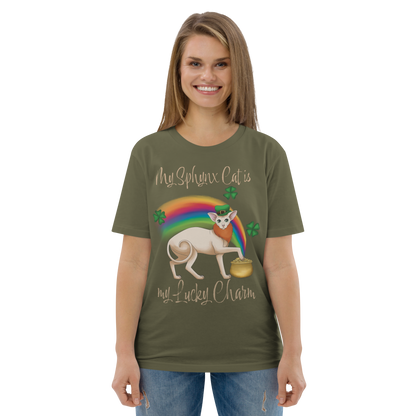 "MY SPHYNX CAT IS MY LUCKY CHARM" - UNISEX TEE