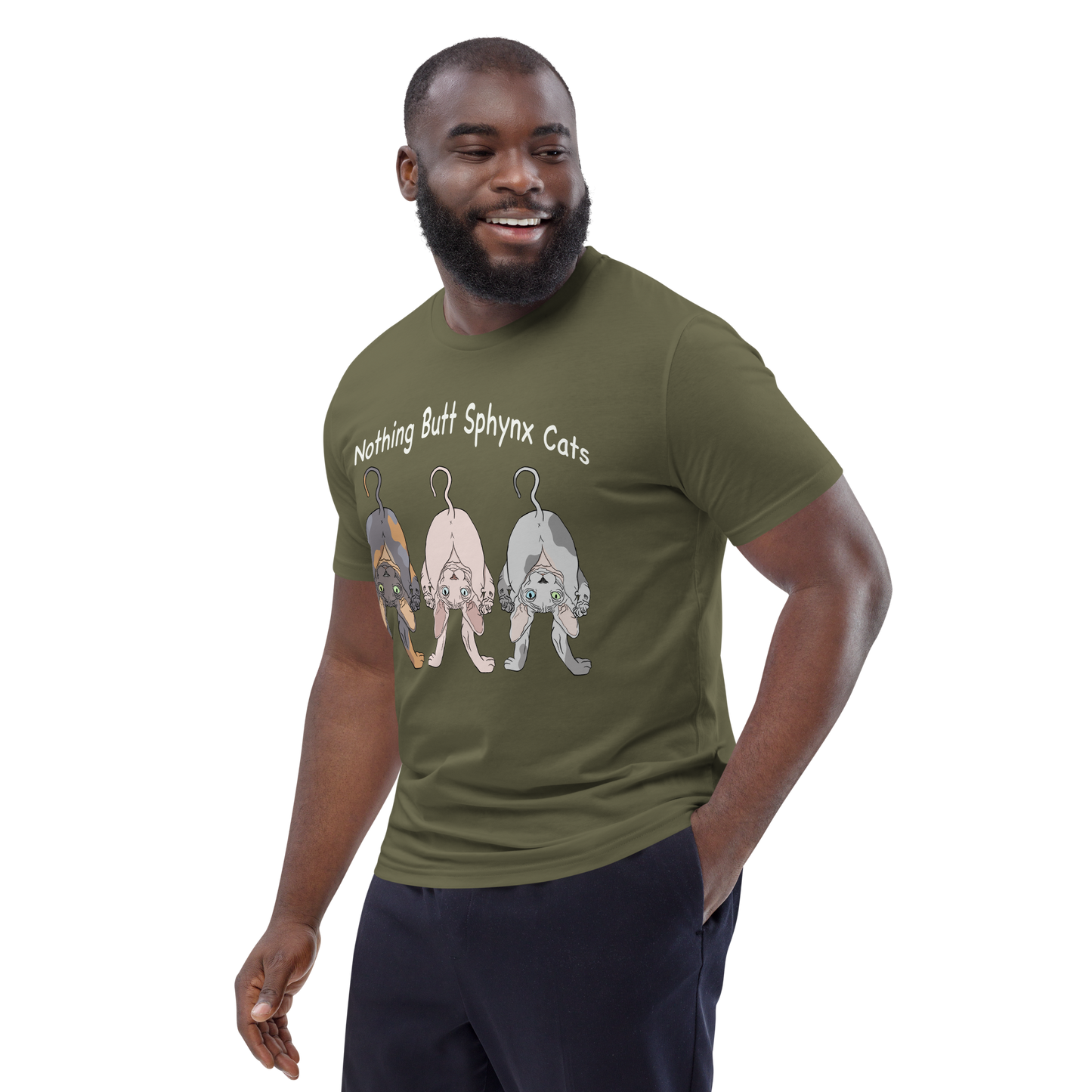 "NOTHING BUTT SPHYNX CATS" UNISEX ECO TEE