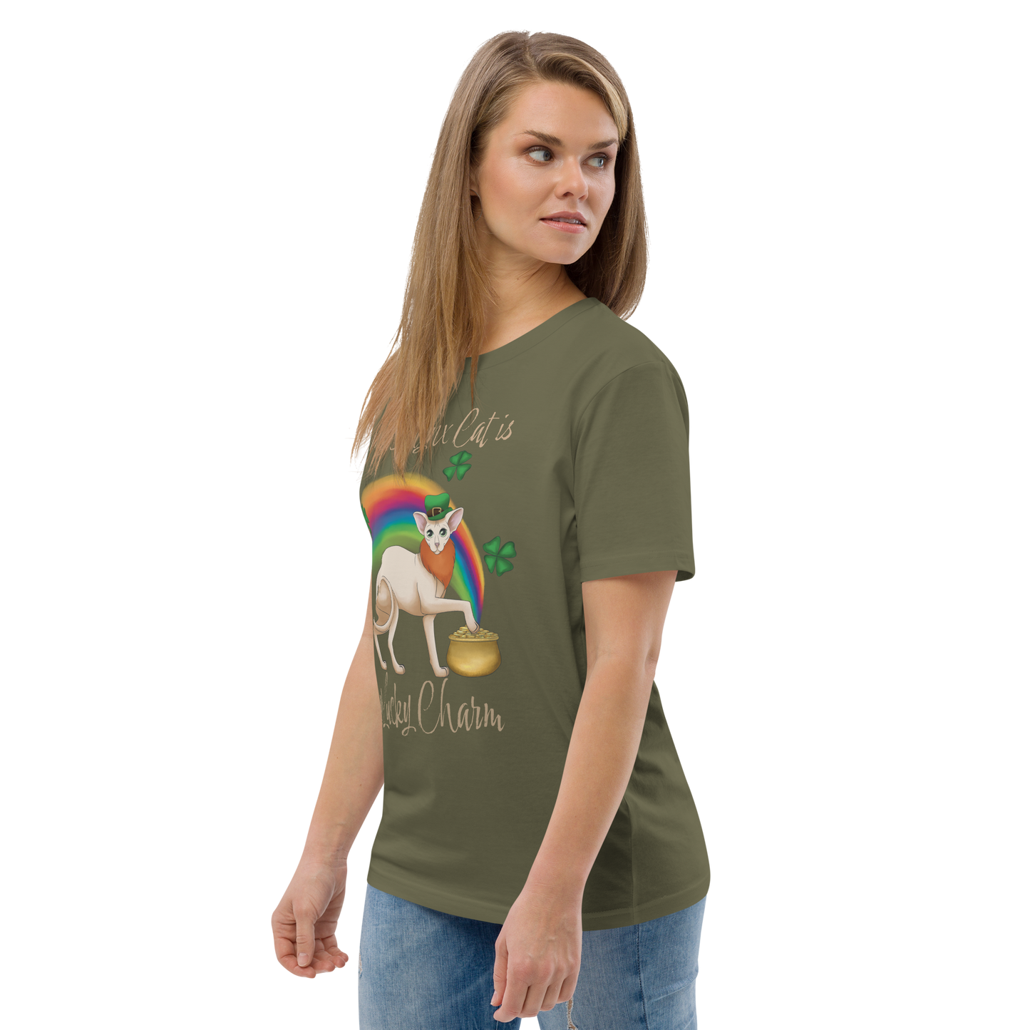 "MY SPHYNX CAT IS MY LUCKY CHARM" - UNISEX TEE