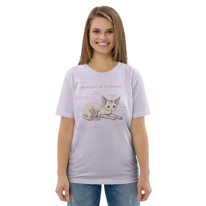 "ANATOMY OF A SPHYNX" UNISEX ORGANIC TEE