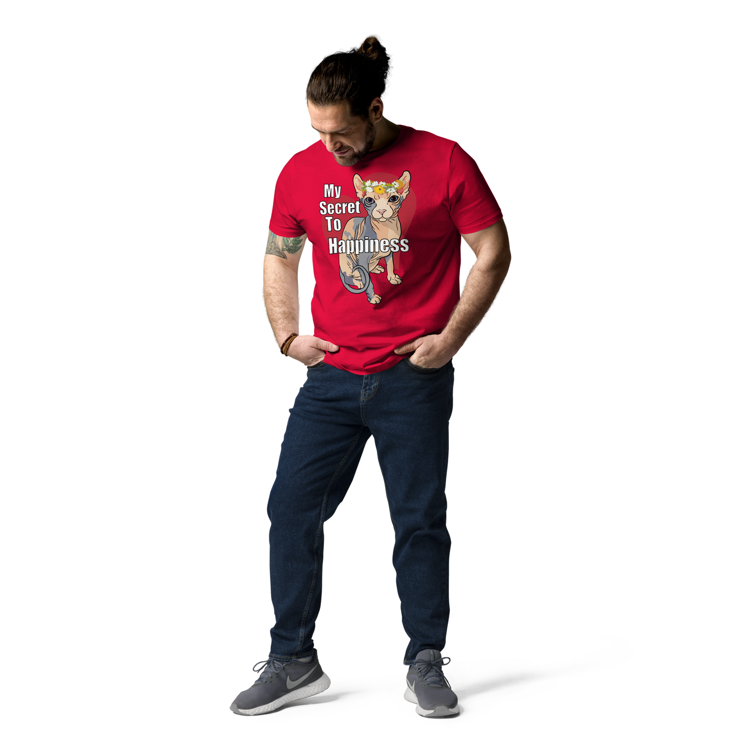 "MY SECRET TO HAPPINESS" UNISEX ECO TEE