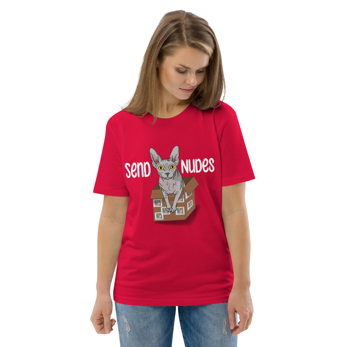 "SEND NUDES" UNISEX ECO TEE