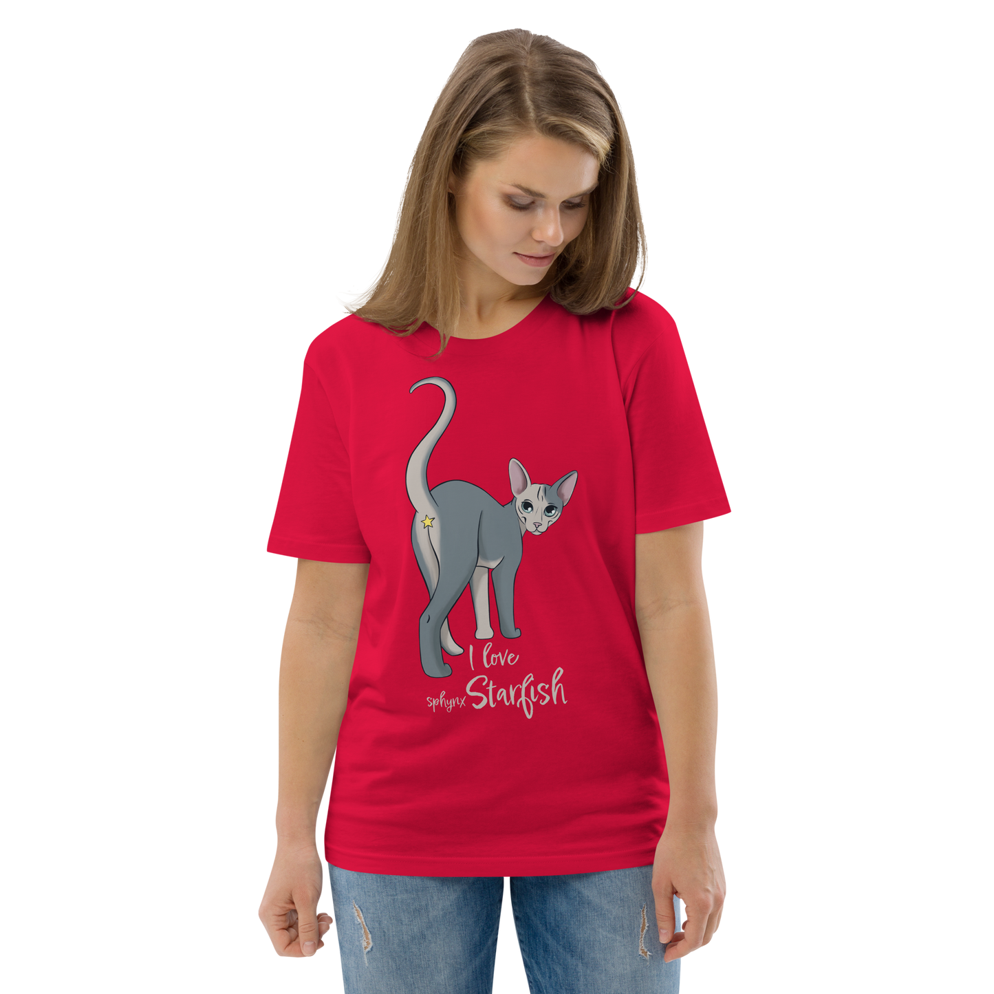 "I LOVE SPHYNX STARFISH" UNISEX ECO TEE