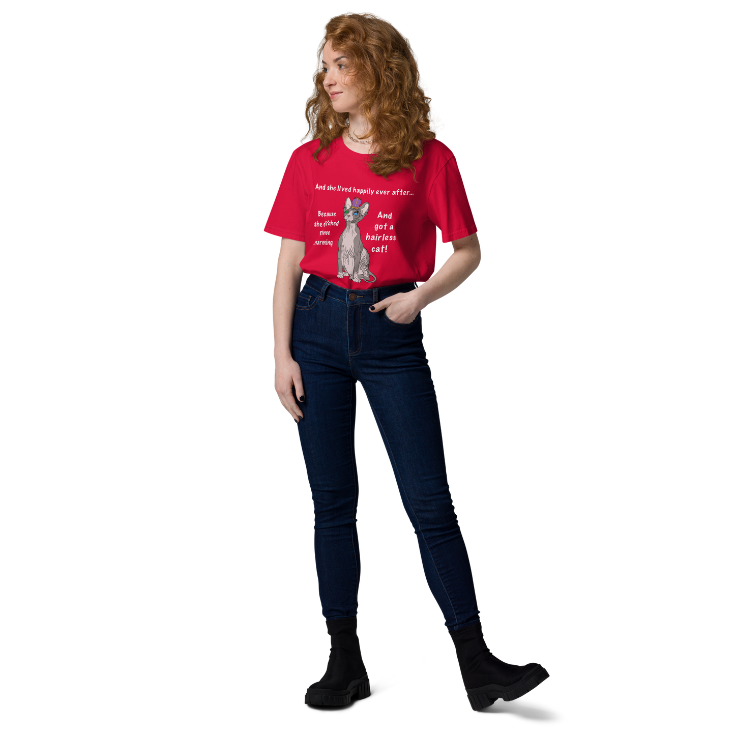 "DITCHED PRINCE CHARMING & GOT A SPHYNX CAT" ECO TEE