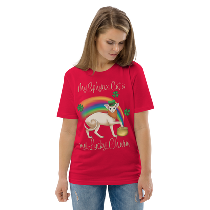 "MY SPHYNX CAT IS MY LUCKY CHARM" - UNISEX TEE