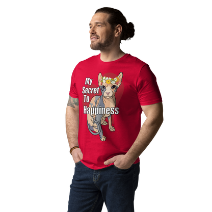 "MY SECRET TO HAPPINESS" UNISEX ECO TEE