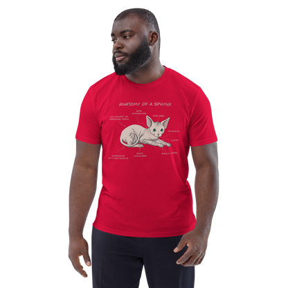 "ANATOMY OF A SPHYNX" UNISEX ORGANIC TEE