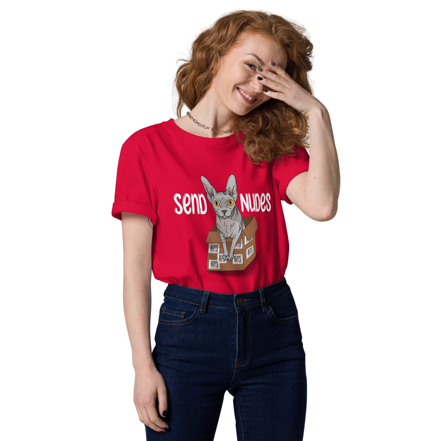 "SEND NUDES" UNISEX ECO TEE