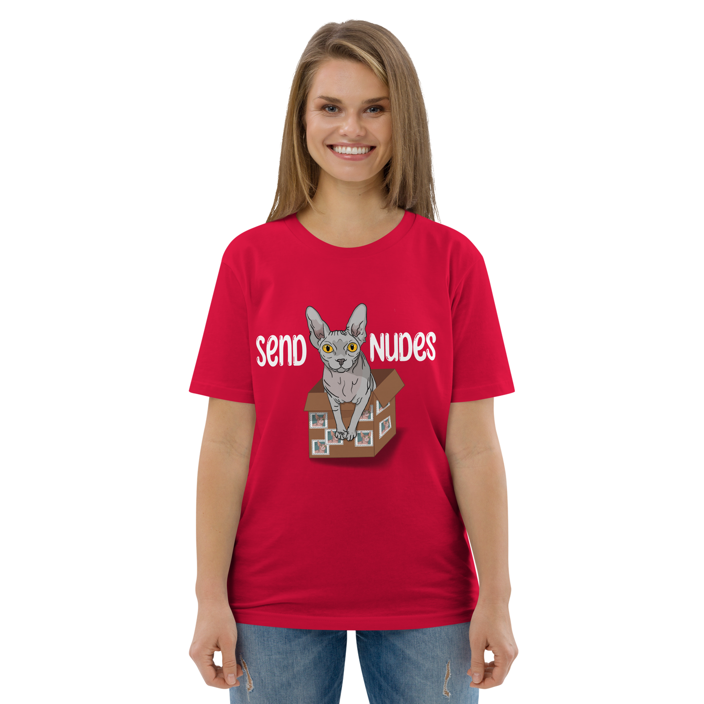 "SEND NUDES" UNISEX ECO TEE