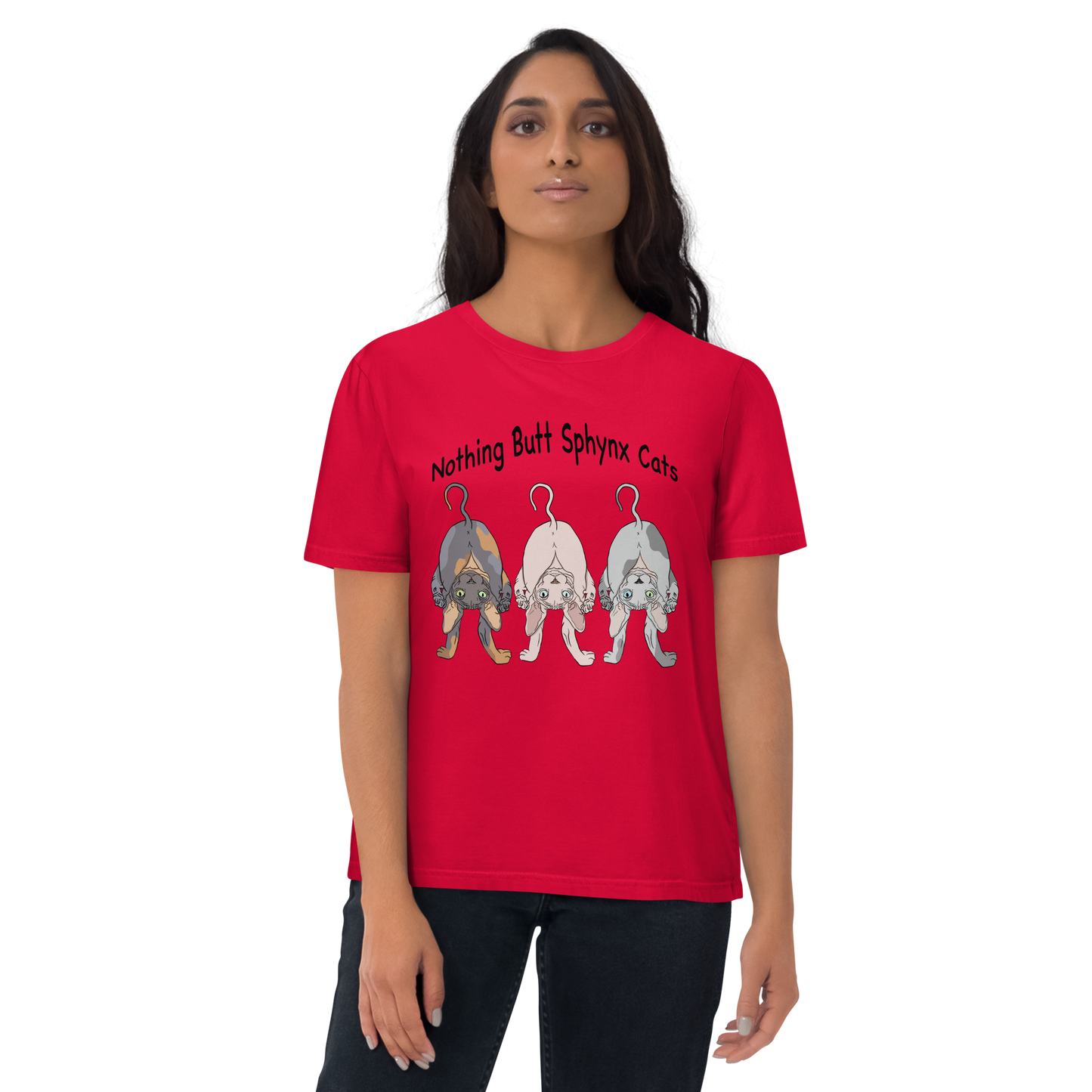 "NOTHING BUTT SPHYNX" UNISEX ECO TEE