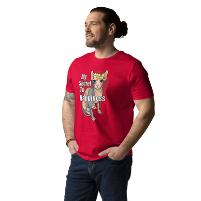 "MY SECRET TO HAPPINESS" UNISEX ECO TEE