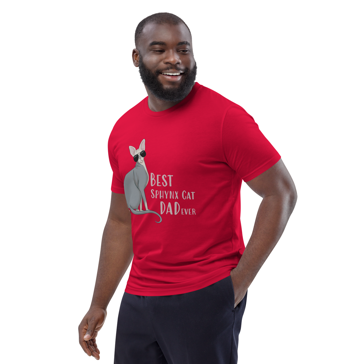 "BEST SPHYNX CAT DAD" UNISEX ECO TEE