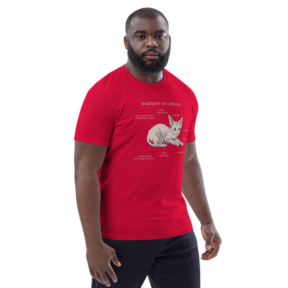 "ANATOMY OF A SPHYNX" UNISEX ORGANIC TEE