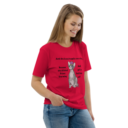 "DITCHED PRINCE CHARMING & GOT A SPHYNX CAT" ECO TEE