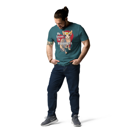 "MY SECRET TO HAPPINESS" UNISEX ECO TEE