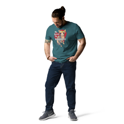 "MY SECRET TO HAPPINESS" UNISEX ECO TEE