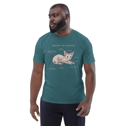 "ANATOMY OF A SPHYNX" UNISEX ORGANIC TEE