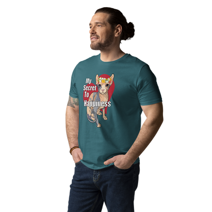 "MY SECRET TO HAPPINESS" UNISEX ECO TEE