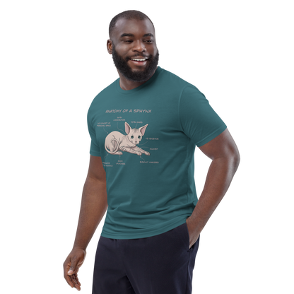 "ANATOMY OF A SPHYNX" UNISEX ORGANIC TEE