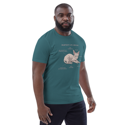 "ANATOMY OF A SPHYNX" UNISEX ORGANIC TEE