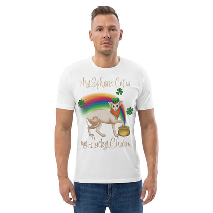 "MY SPHYNX IS MY LUCKY CHARM" UNISEX ECO TEE