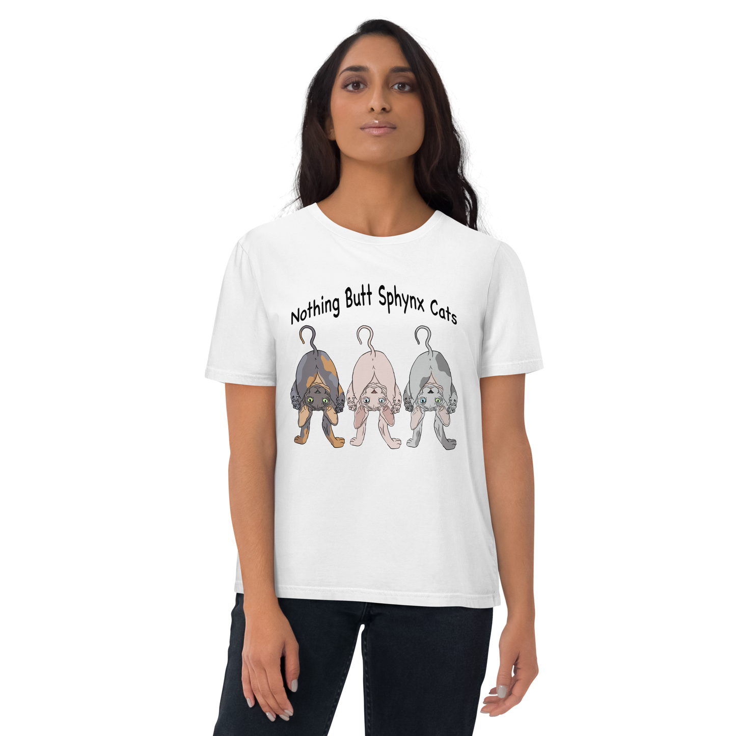 "NOTHING BUTT SPHYNX" UNISEX ECO TEE