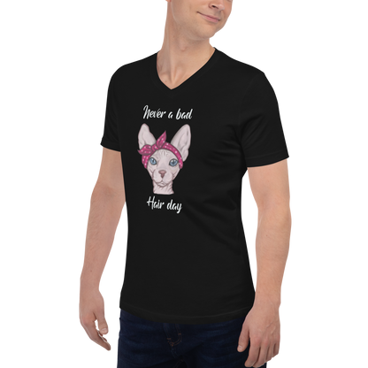 "NEVER A BAD HAIR DAY" UNISEX ECO TEE