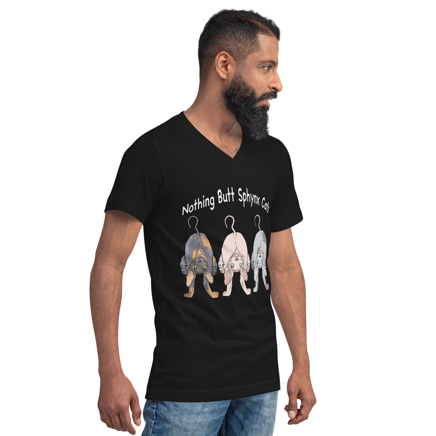 "NOTHING BUTT SPHYNX" UNISEX ECO TEE