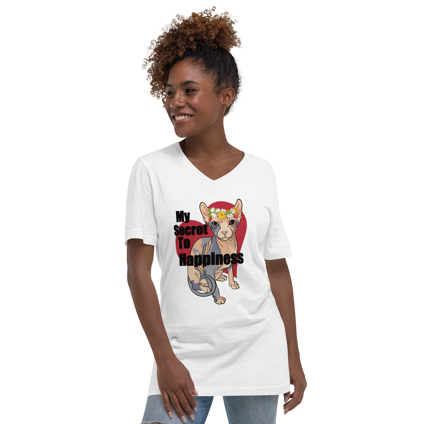 "MY SECRET TO HAPPINESS" UNISEX ECO TEE