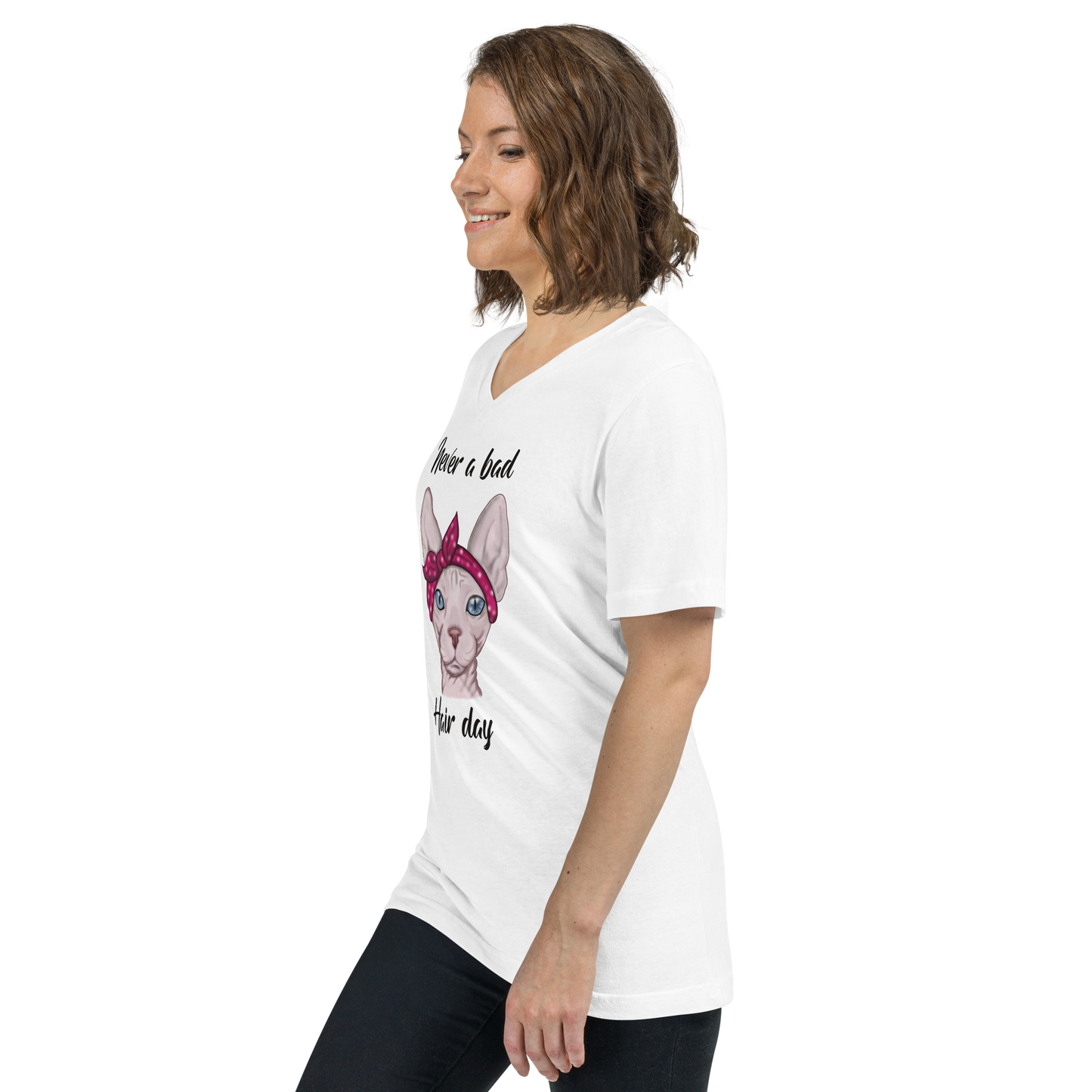 "NEVER A BAD HAIR DAY" UNISEX ECO TEE