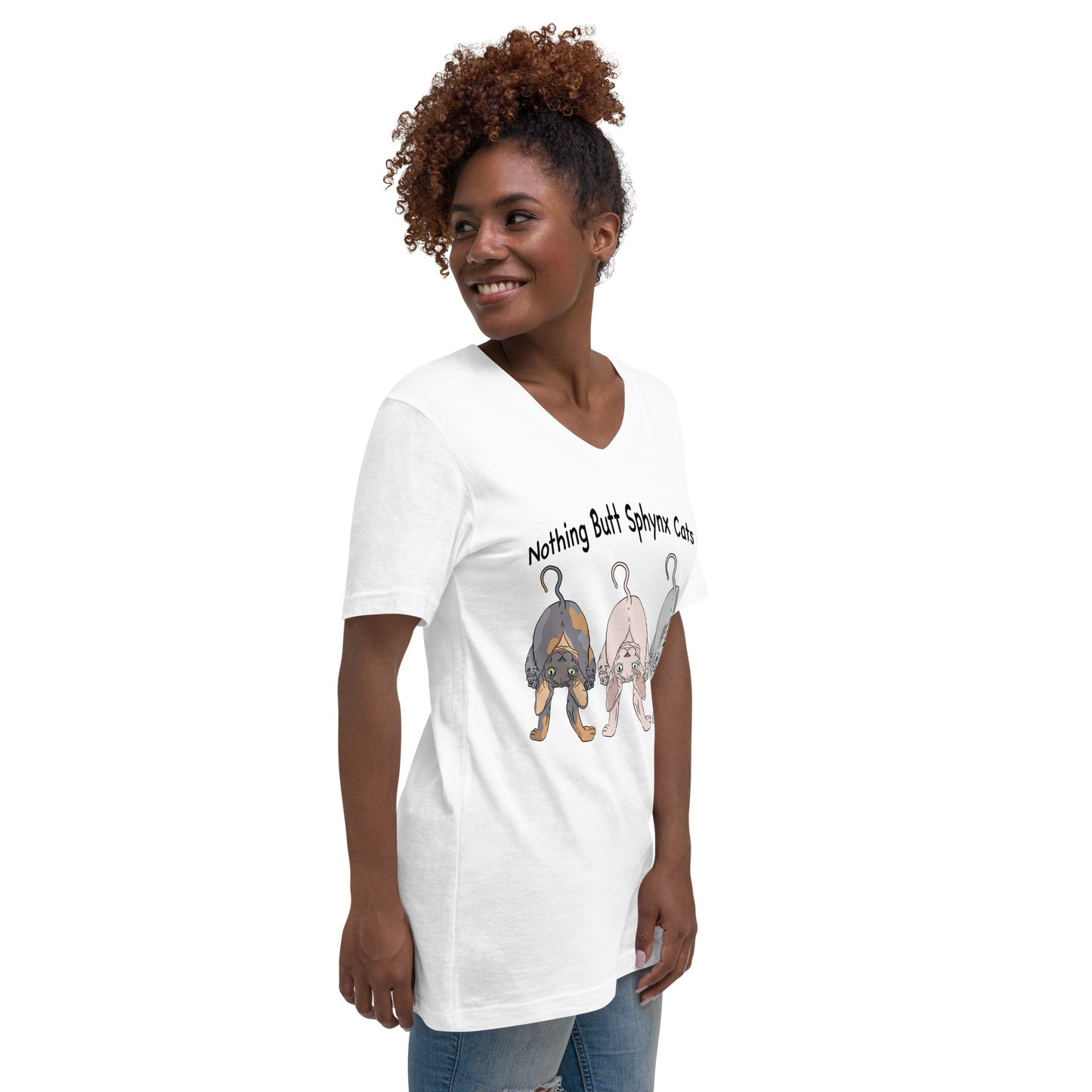 "NOTHING BUTT SPHYNX" UNISEX ECO TEE