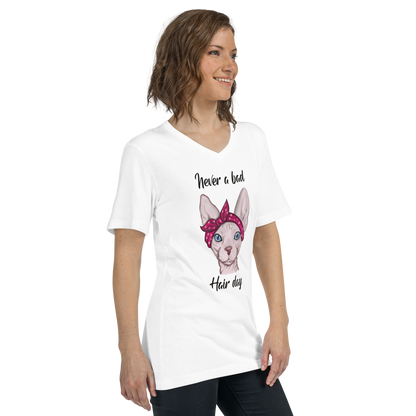 "NEVER A BAD HAIR DAY" UNISEX ECO TEE