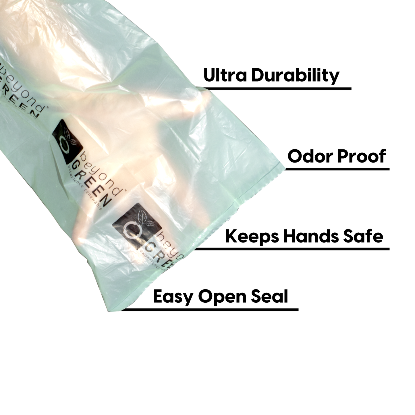 Cat Litter Pick-Up Bags with Handles - 100 bags