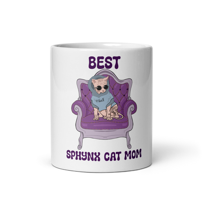 "BEST SPHYNX CAT MOM" COFFEE MUG