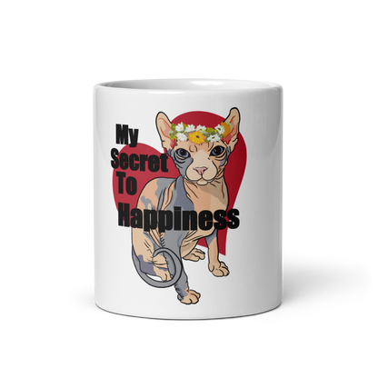"MY SECRET TO HAPPINESS" COFFEE MUG