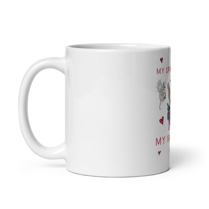"MY SPHYNX CAT IS MY VALENTINE" COFFEE MUG