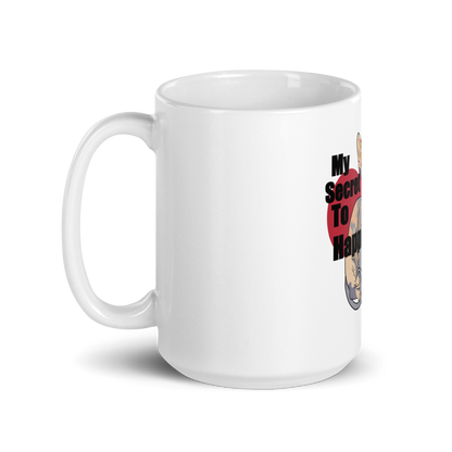 "MY SECRET TO HAPPINESS" COFFEE MUG