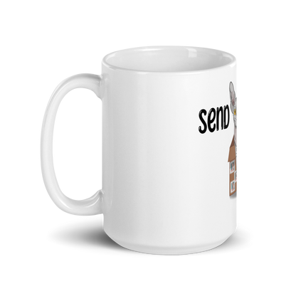 "SEND NUDES" SPHYNX COFFEE MUG