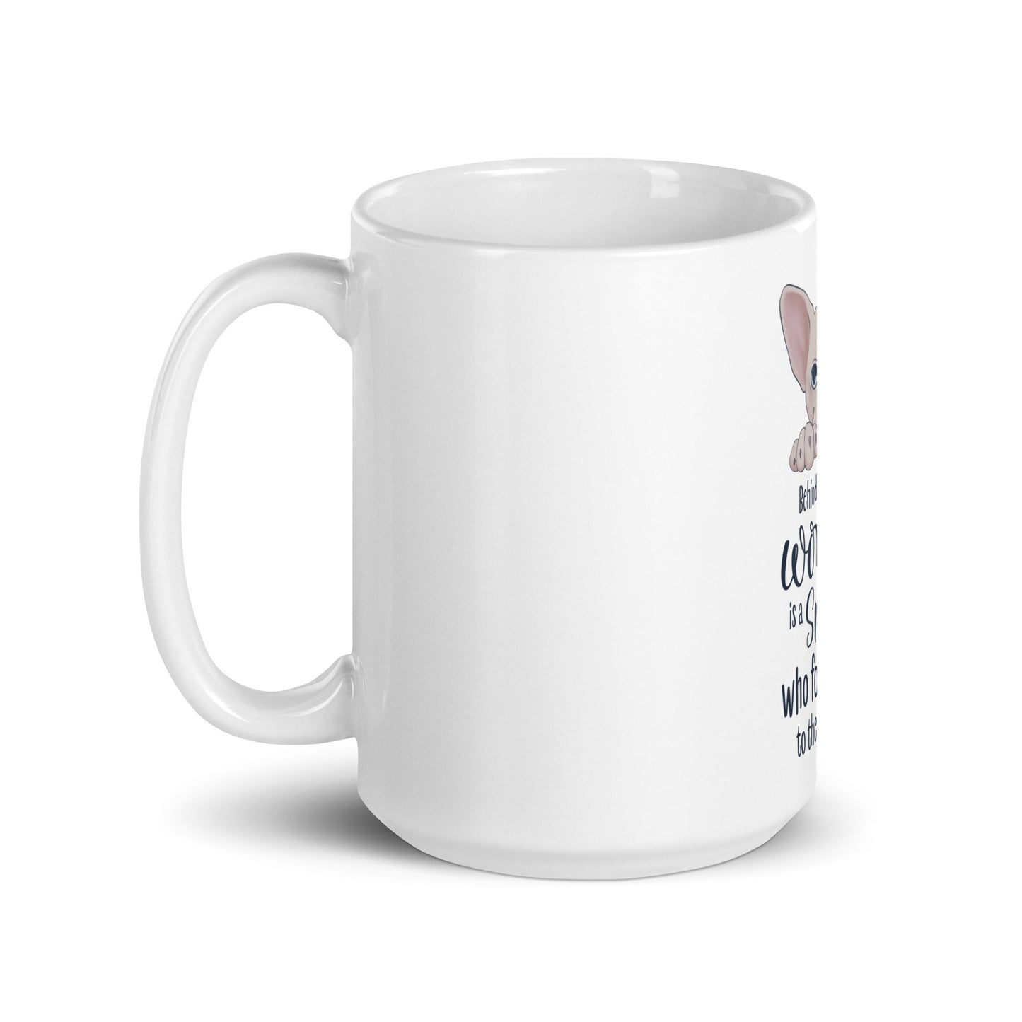"BEHIND EVERY WOMAN" SPHYNX MUG