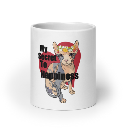 "MY SECRET TO HAPPINESS" COFFEE MUG