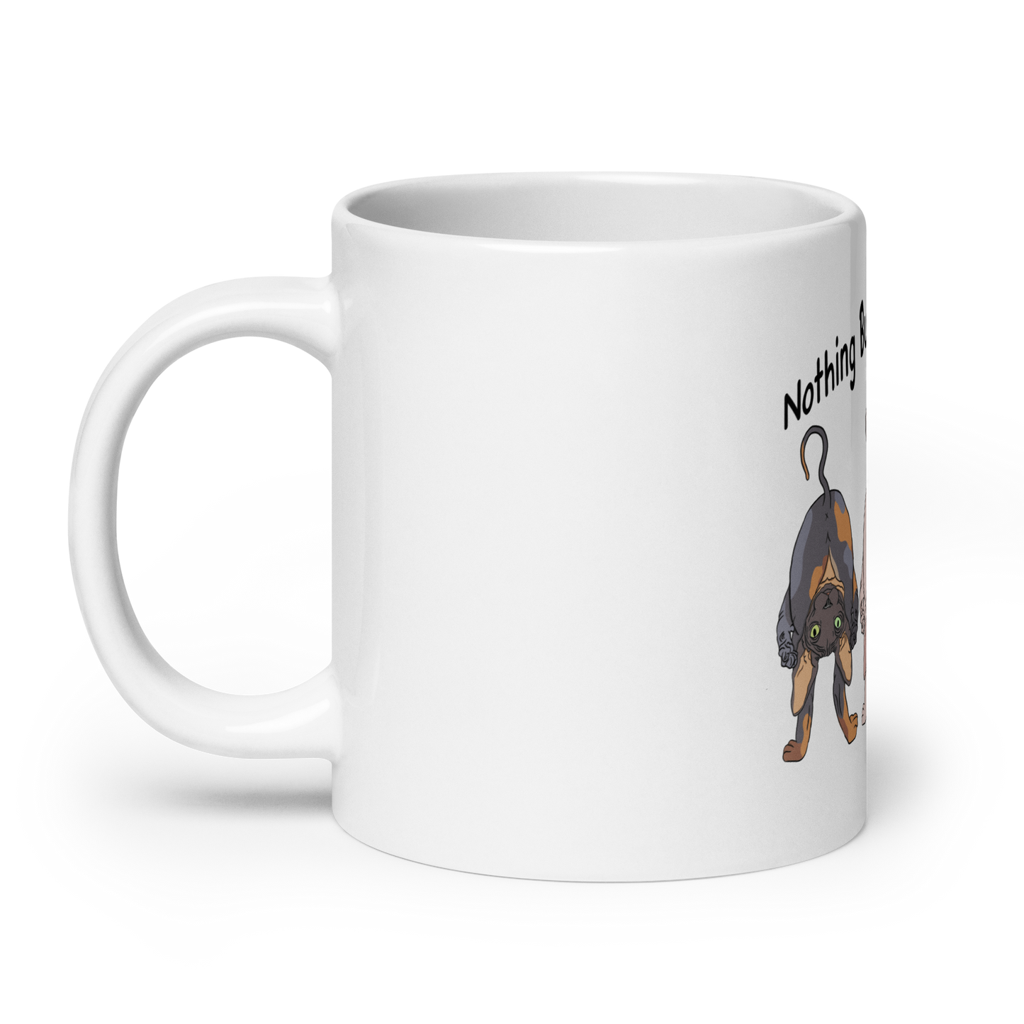 "NOTHING BUTT SPHYNX CATS" COFFEE MUG