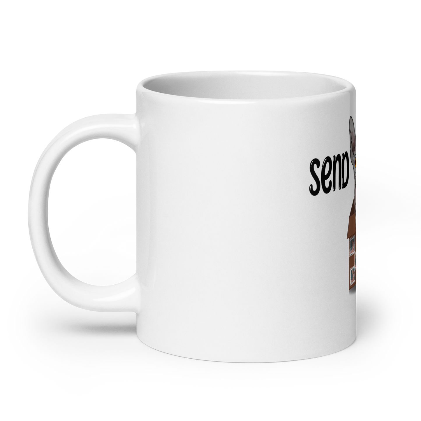 "SEND NUDES" SPHYNX COFFEE MUG