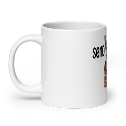 "SEND NUDES" SPHYNX COFFEE MUG