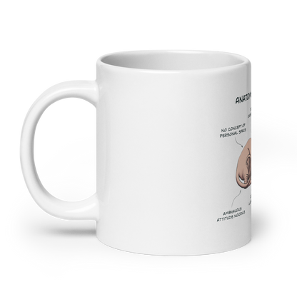 "ANATOMY OF A SPHYNX CAT" COFFEE MUG