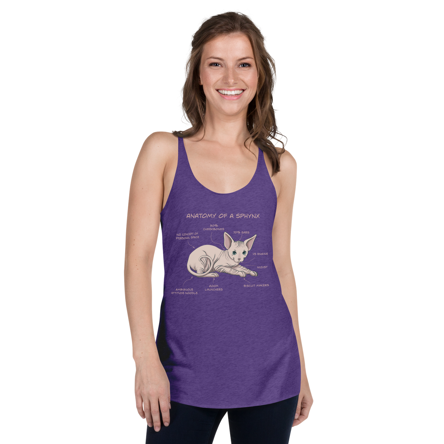 "ANATOMY OF A SPHYNX" WOMAN'S TANK