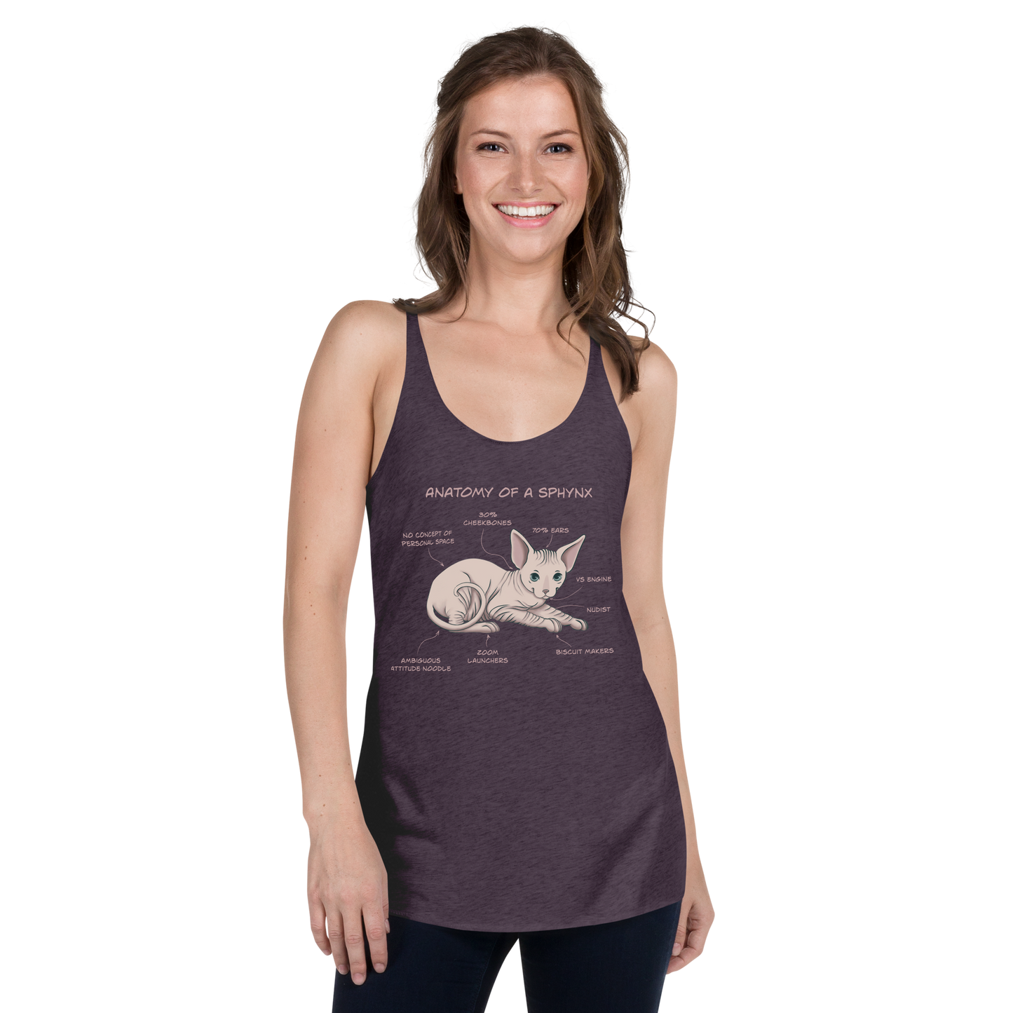 "ANATOMY OF A SPHYNX" WOMAN'S TANK