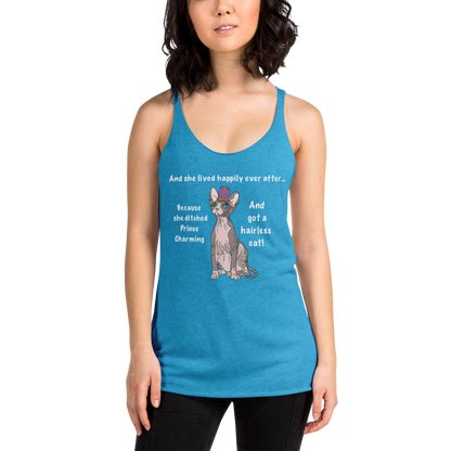 "DITCHED PRINCE CHARMING & GOT A SPHYNX" TANK