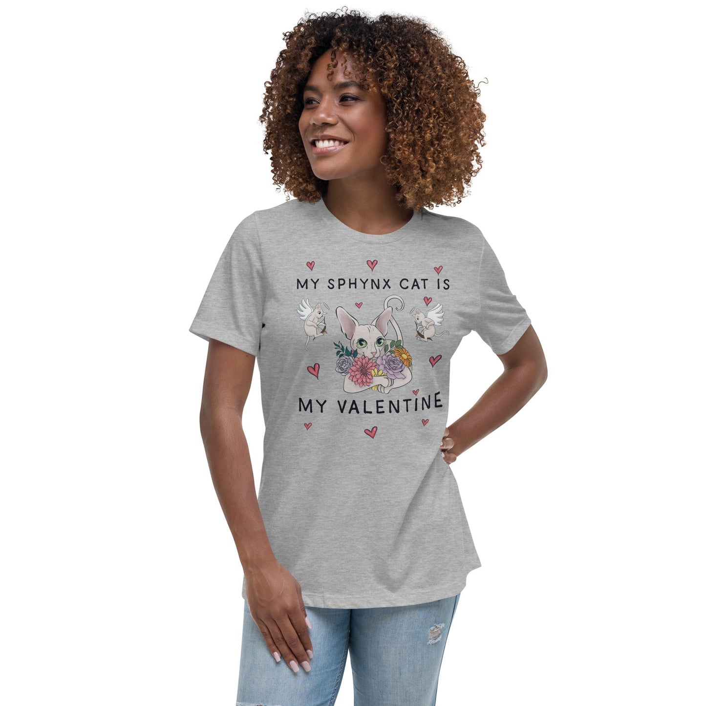 "MY SPHYNX CAT IS MY VALENTINE" TEE
