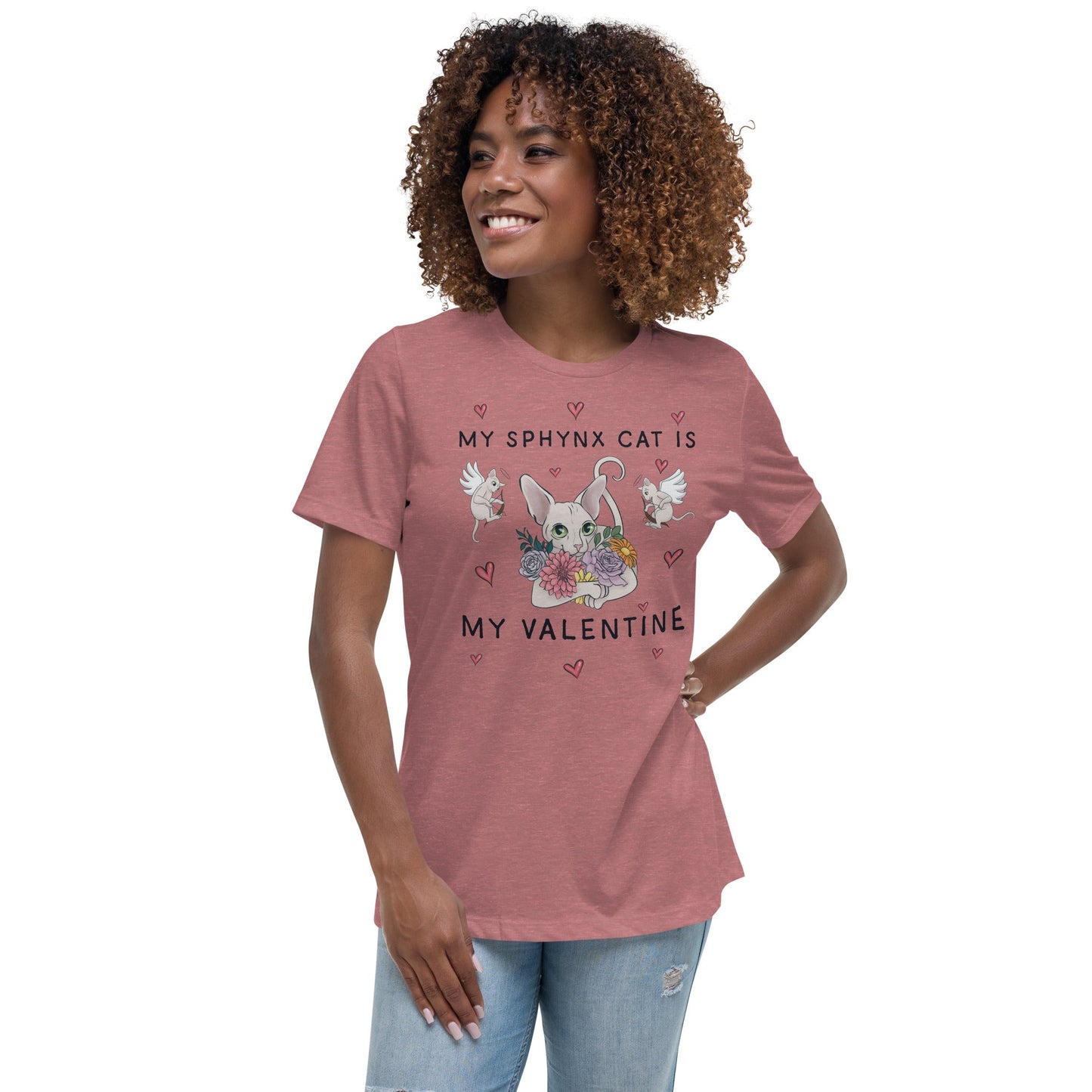 "MY SPHYNX CAT IS MY VALENTINE" TEE